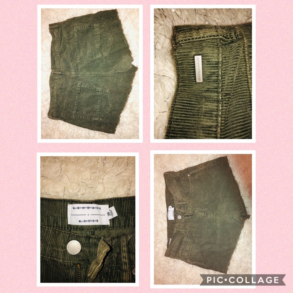 Green Kendale and Kylie Shorts